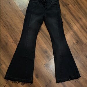KanCan Midnight Black Wide Leg Jeans